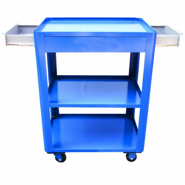 Carrinho para ferramentas aberto com 2 gavetas laterais