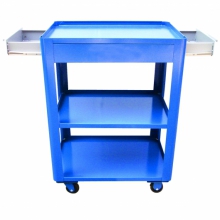 Carrinho para ferramentas aberto com 2 gavetas laterais