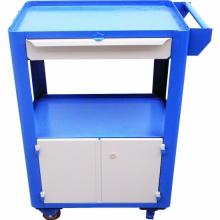 Carrinho para ferramentas semi fechado com 1 gaveta