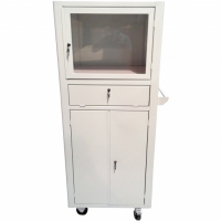 Rack para computador fechado 1 gaveta, 4 portas