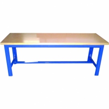 Bancada aberta sem gaveta, tampo maiera pinus 36mm, suporte para pés