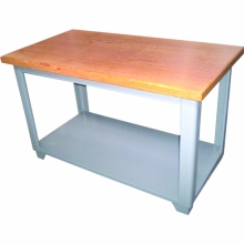 Bancada aberta sem gaveta, tampo maiera pinus 36mm, fundo em chapa