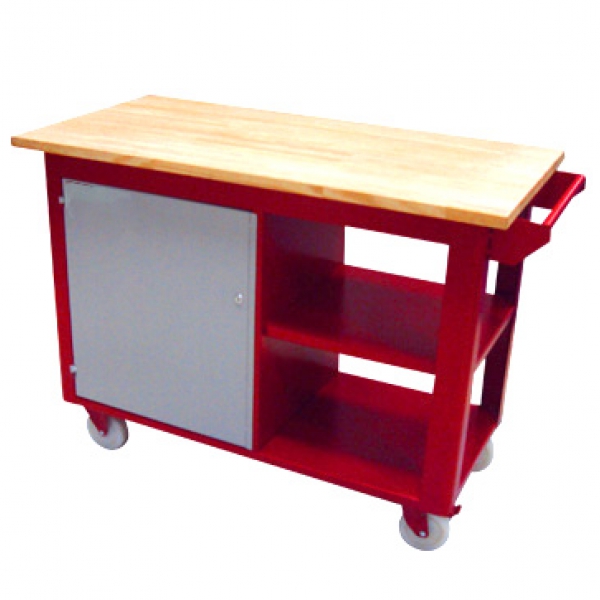 Bancada móvel 1 porta 1 prateleira fixa