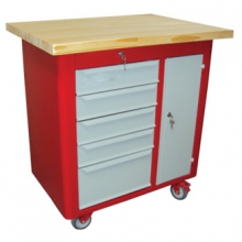 Bancada móvel 4 gavetas 1 porta lateral