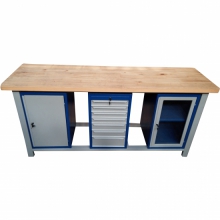 Bancada Inteligente 7 gavetas - 1 porta de acrílico - 1 porta de aço