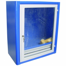 Armário de parede 1 porta acrílico - 2 gavetas internas