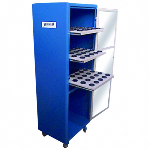 Armário para ferramentas porta cone - 3 bandejas móveis c/ 20 cones ISO 40 cada