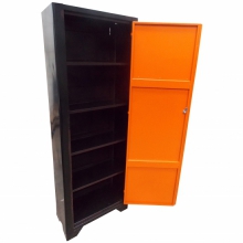 Armário para ferramentas 4 prateleiras fixas - porta de aço