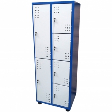 Armário para ferramentas 8 prateleiras fixas - 6 portas