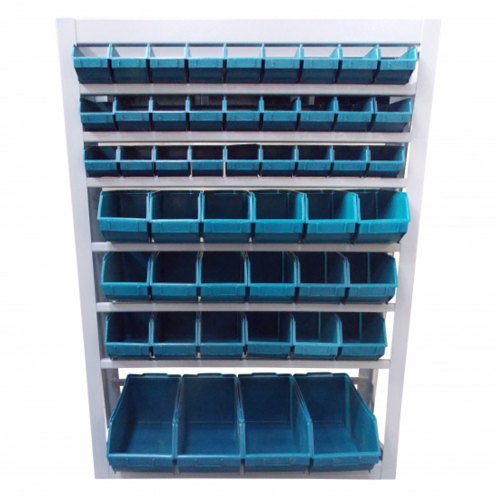 Estante soldada p/ 49 caixas 