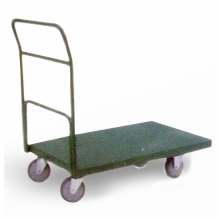 Carrinho plataforma tampo aço - puxador em tubo