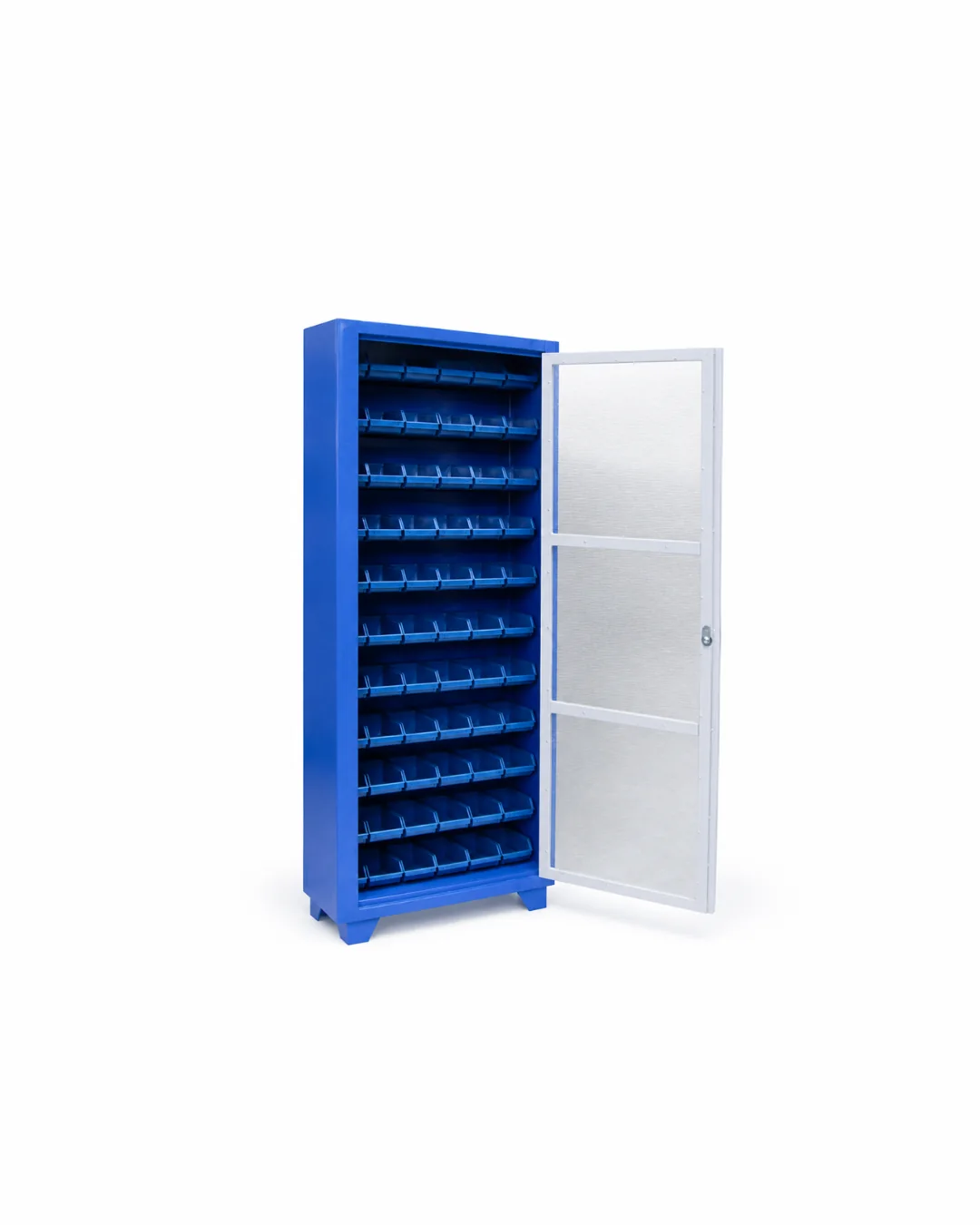 Armário para ferramentas c/ 66 caixas Bin nº 3 - Porta de acrílico — Bezafer